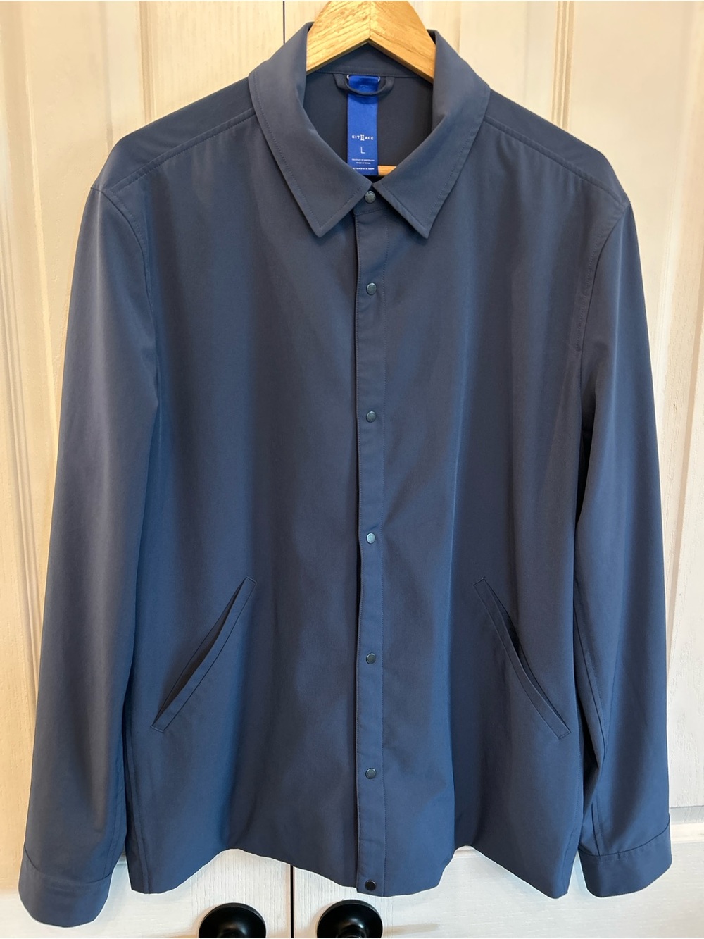 Kit + Ace Navigator Stretch Jacket Blue L Technical EUC